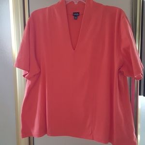 Rafaella short-sleeve, v-neck top